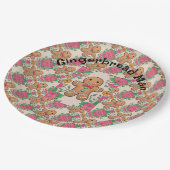 ジンジャーブレッドマン ペーパープレート (アングル)