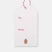 ジンジャーブレッドマン ホリデー ギフトタグ (裏面)