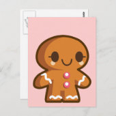 ジンジャーブレッドマン ポストカード (正面/裏面)