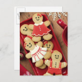 ジンジャーブレッドマン ポストカード (正面/裏面)