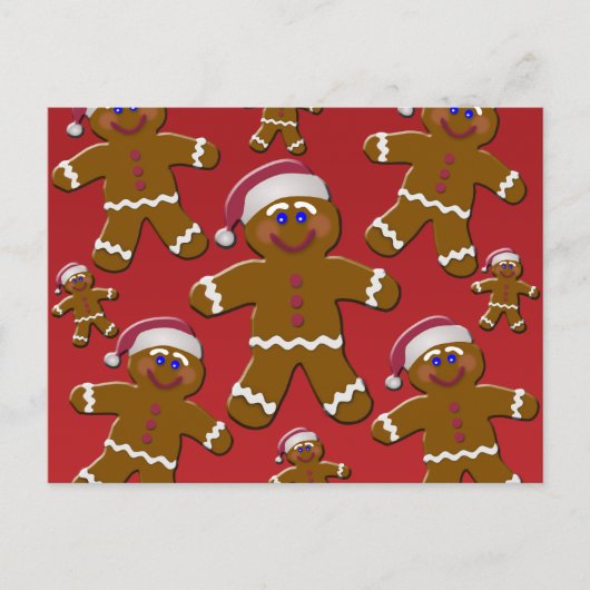 ジンジャーブレッドマン ポストカード (正面)