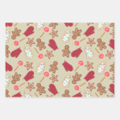 ジンジャーブレッドマン ラッピングペーパーシート (正面2)