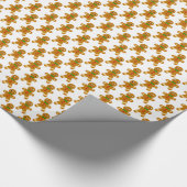 ジンジャーブレッドマン ラッピングペーパー (角)