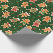 ジンジャーブレッドマン ラッピングペーパー (角)