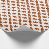 ジンジャーブレッドマン ラッピングペーパー (角)