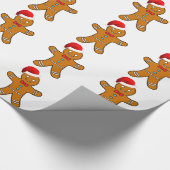 ジンジャーブレッドマン ラッピングペーパー (角)