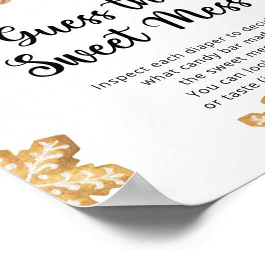 ジンジャーブレッドマン – 甘い混乱を推測 ポスター (角)