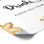 ジンジャーブレッドマン – 飲み物救済自分ポスター ポスター (角)