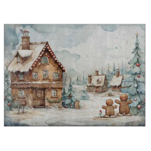 ジンジャーブレッドマン#12台所裁断ボード カッティングボード (正面)