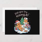 ジンジャーブレッドマン Cookie ダサいスウェーター びっくり クリスマス (正面/裏面)