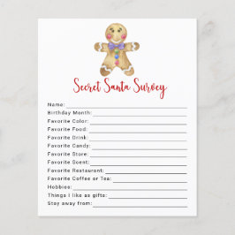 ジンジャーブレッドマン- Secret Santa Surveyゲーム