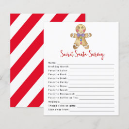 ジンジャーブレッドマン- Secret Santa Surveyゲーム