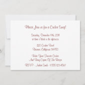 ジンジャーブレッドマンCookieスワップ招待状 招待状 (裏面)