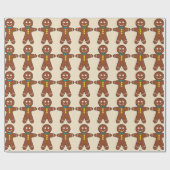 ジンジャーブレッドマンCookie ラッピングペーパー (フラット)