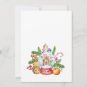 ジンジャーブレッドメリークッキーリトルクリスマスパーティー 招待状 (裏面)