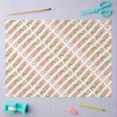 ジンジャーブレッドメリークリスマスティッシュペーパー 薄葉紙 (クラフト)