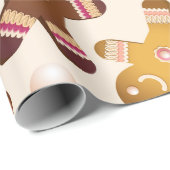 ジンジャーブレッドメンズ ラッピングペーパー (ロールコーナー)