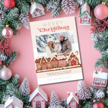 ジンジャーブレッドモダンハウスメリークリスマスフォト