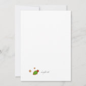 ジンジャーブレッドリースホリデーバースデーパーティー 招待状 (裏面)