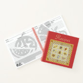 ジンジャーブレッドレシピ料理本ギフト ノートブック (内部)