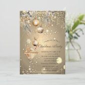 ジンジャーブレッドヴィンテージボール会社クリスマス 招待状 (スタンド正面)