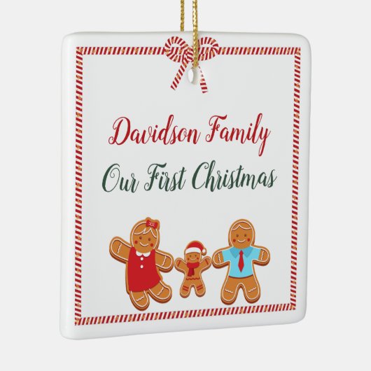 ジンジャーブレッド一家 セラミックオーナメント (右)