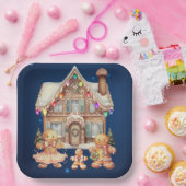 ジンジャーブレッド一家 ペーパープレート (パーティー)