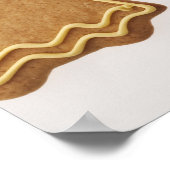 ジンジャーブレッド一家。背景が白い。 ポスター (角)