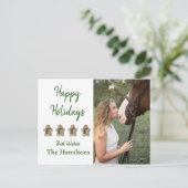 ジンジャーブレッド付きフォトポストカード ポストカード (スタンド正面)