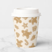 ジンジャーブレッド使い捨てコーヒーカップ 紙コップ (裏面)