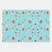 ジンジャーブレッド包装紙 ラッピングペーパーシート (正面3)