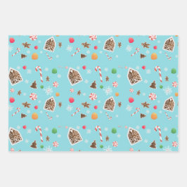 ジンジャーブレッド包装紙 ラッピングペーパーシート