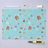 ジンジャーブレッド包装紙 薄葉紙 (クラフト)