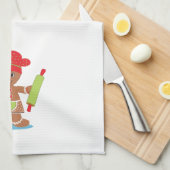 ジンジャーブレッド女子クリスマスタオル キッチンタオル (四つ折り)