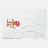 ジンジャーブレッド女子クリスマスタオル キッチンタオル (横)