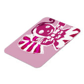 ジンジャーブレッド女性ピンク マグネット (左側)