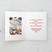 ジンジャーブレッド姪のクリスマスカード カード (内部)