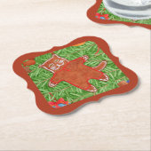 ジンジャーブレッド子猫ブラケットコースター ペーパーコースター (アングル)