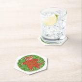 ジンジャーブレッド子猫ポインティ六角コースター/ホワイト ペーパーコースター (インサイチュ)