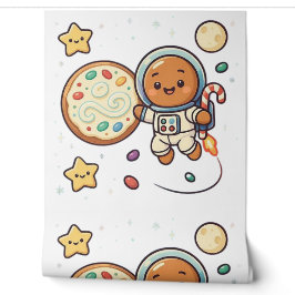 ジンジャーブレッド宇宙飛行士 クリスマス かわいい スペース デコレーション 壁紙