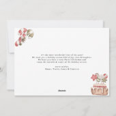 ジンジャーブレッド家族の写真クリスマスカード シーズンカード (裏面)