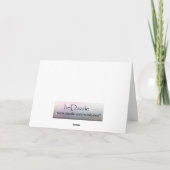 ジンジャーブレッド家族3つのクリスマスハート挨拶 シーズンカード (裏面)