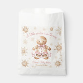 ジンジャーブレッド少し甘いクリスマスの赤ちゃんシャワー フェイバーバッグ (正面)