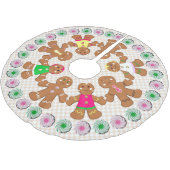 ジンジャーブレッド少年少女 ブラッシュドポリエステルツリースカート (アングル)