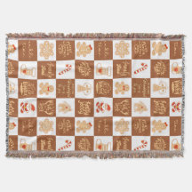 ジンジャーブレッド市松模様にクッキーパターン