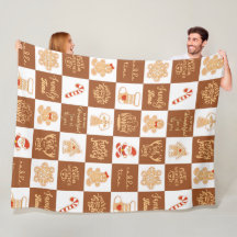 ジンジャーブレッド市松模様にクッキーパターン