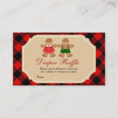 ジンジャーブレッド性別おむつラッフルを明らかにする エンクロージャーカード (正面)