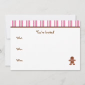 ジンジャーブレッド招待状 招待状 (裏面)