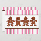 ジンジャーブレッド招待状 招待状 (正面/裏面)