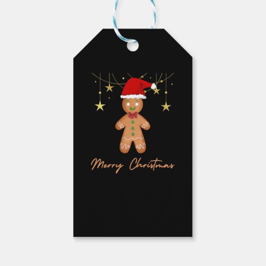 ジンジャーブレッド挨拶クリスマス ギフトタグ (裏面)
